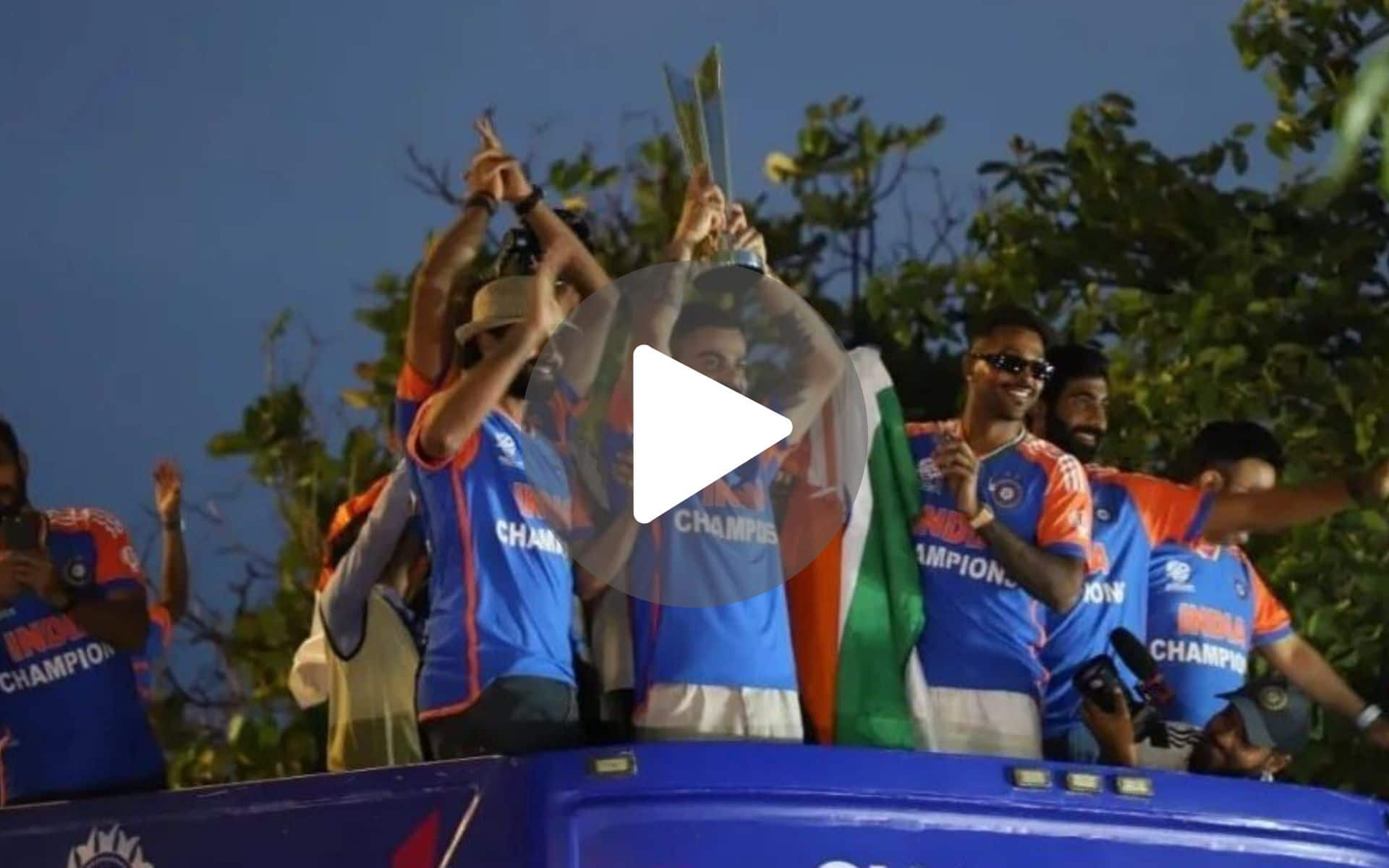 [Watch] Team India Begin 'Victory Parade' As Virat Kohli Leads The Group With WC Trophy